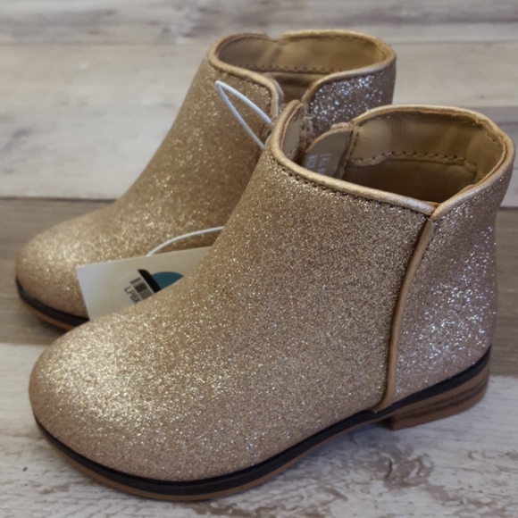 Cat Jack Girls Rona Gold Glitter Ankle 